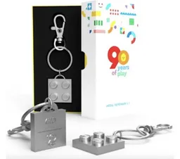90 Years of Play Metal Key Chain