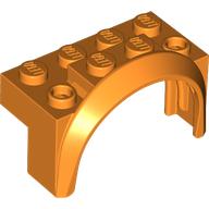 Lego Wheel Arch, Mudguard 4 x 2 x 2 1/2 / Orange