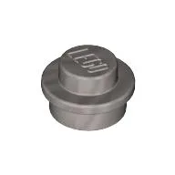 Plate Round 1 x 1 with Solid Stud / Chrome Silver