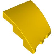 Lego Brick Wedged, Curved 3 x 2 with Stud Notch Left / Yellow