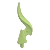Lego Wave / Flame Rounded Single with Pin / Yellowish Green