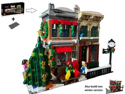 Holiday Main Street Corner Modular Alternate build of 10308
