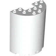 Cylinder Half 3 x 6 x 6 with 1 x 2 Cutout