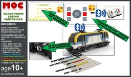 Cargo Train 60336 with Colour Sensor update and Powered Up App control panel 88007