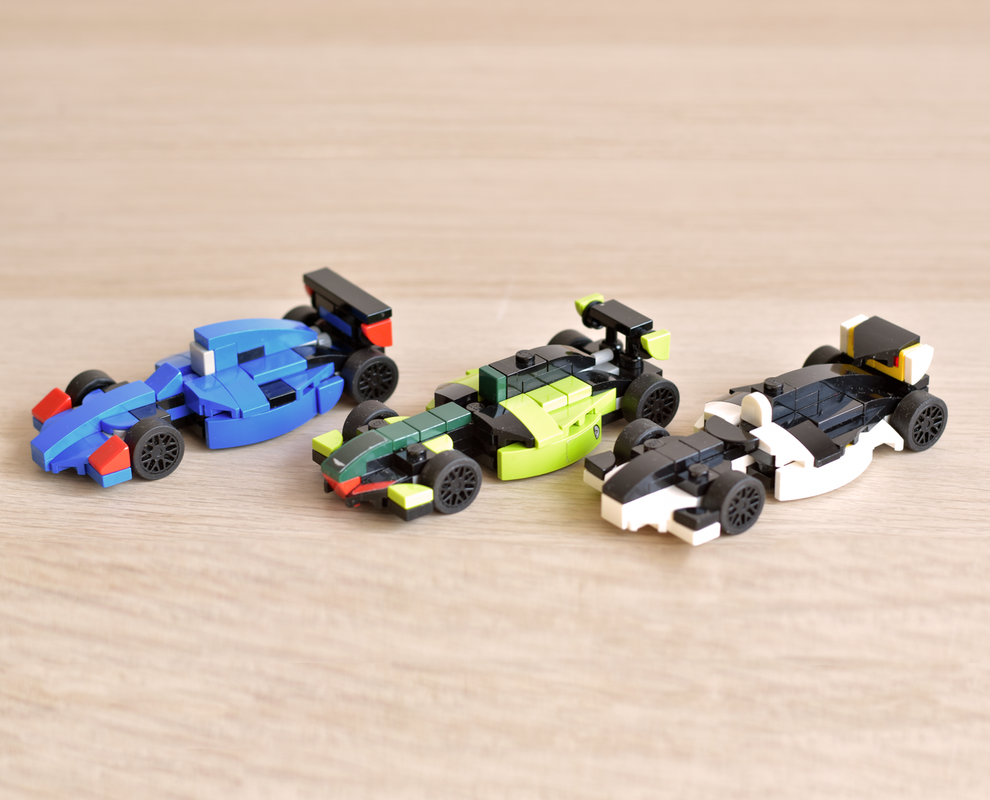 Lego F1 cars from 30343 30434 and 30657