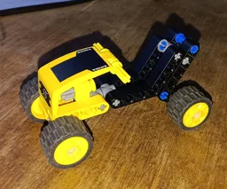 Quad with rear tilt steering
