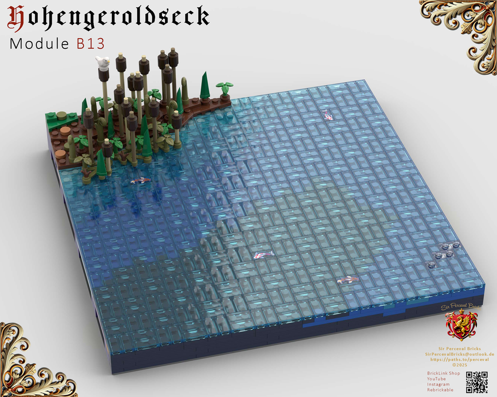 Lego B13 Castle Hohengeroldseck - River (Landscape Expansaion 1)