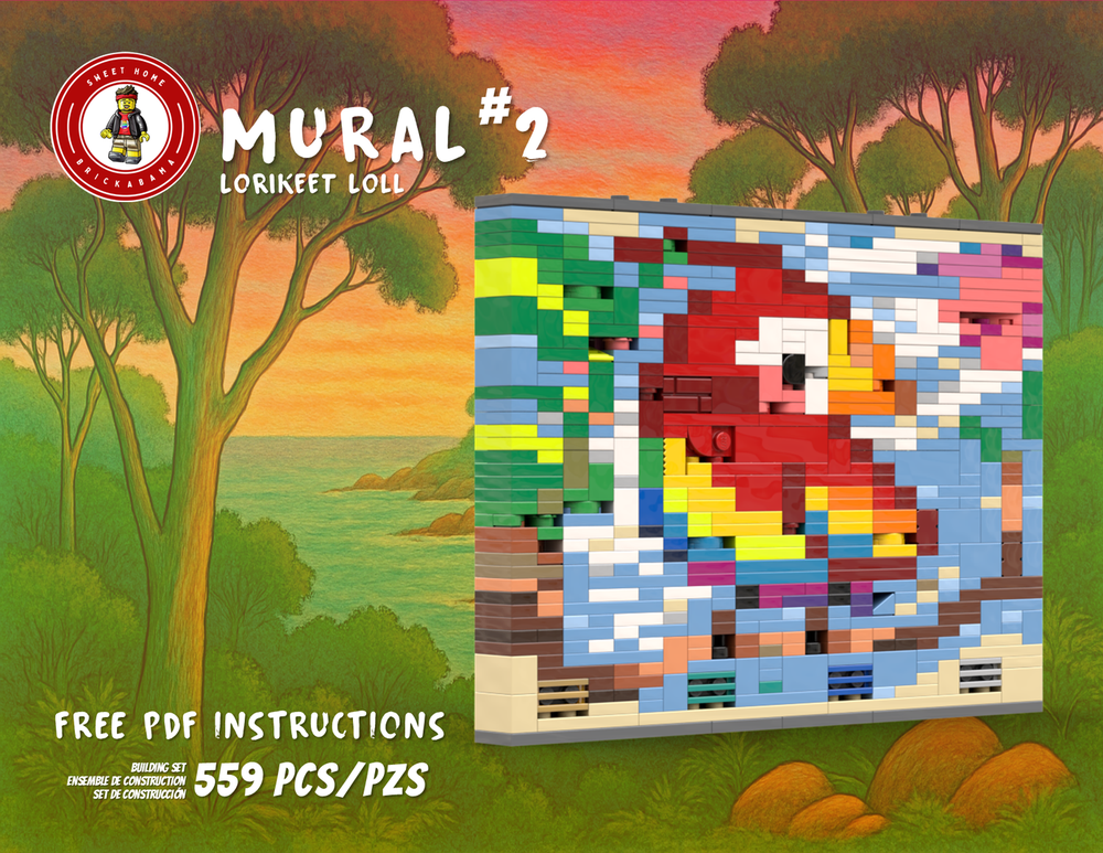 Lego Mural #2 - Lorikeet Loll
