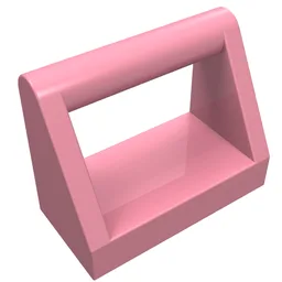 Tile Special 1 x 2 with Handle / Pink
