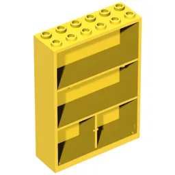 Fabuland, Cupboard 2 x 6 x 7 / Yellow