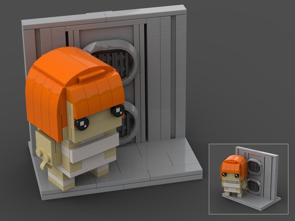 Lego Leeloo Brickheadz, from the Fifth Element