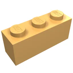 Brick 1 x 3 / Light Orange