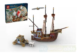 Ship, carriage and bird