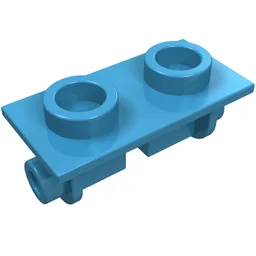 Hinge Brick 1 x 2 Top Plate Thin / Maersk Blue