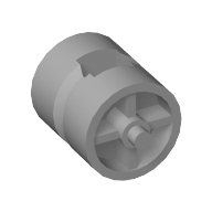 Lego Wheel Centre Wide with Stub Axles [Tricycle] / Light Bluish Gray