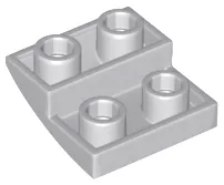Brick Curved Inverted 2 x 2 x 2/3 / Light Bluish Gray