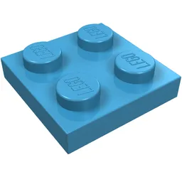 Plate 2 x 2 / Maersk Blue