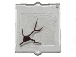 Glass for Window 1 x 2 x 2 Flat Front with Black Scratch Pattern 1 (Sticker) - Set 70419