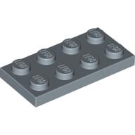 Lego Plate 2 x 4 / Sand Blue