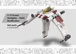 V-19 Torrent Starfighter - Set 75432 Modification