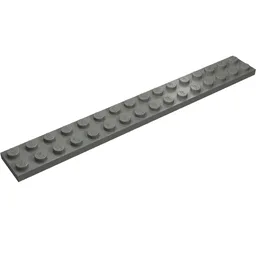 Plate 2 x 16 / Dark Bluish Gray