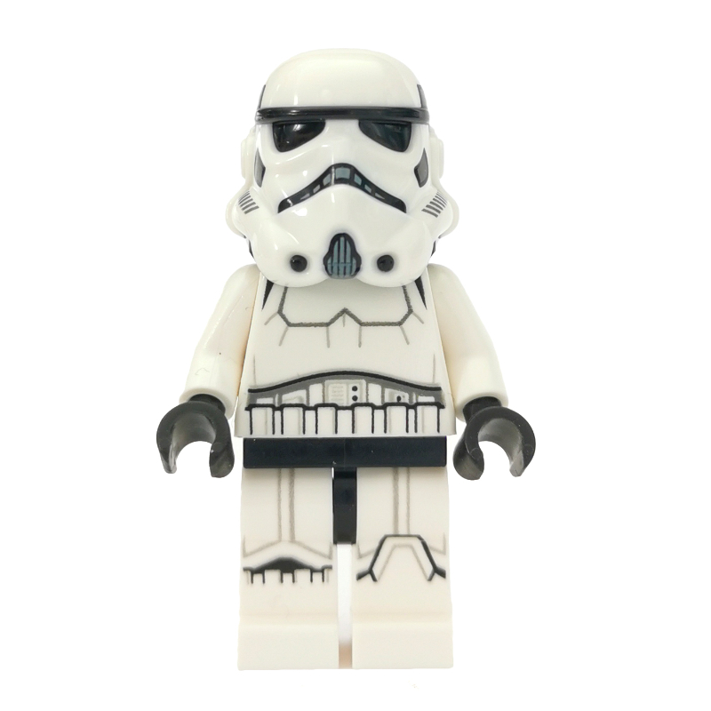 Lego Stormtrooper, Black Squares on Back of Helmet, Open Mouth