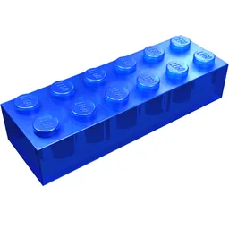 Brick 2 x 6 / Trans-Dark Blue
