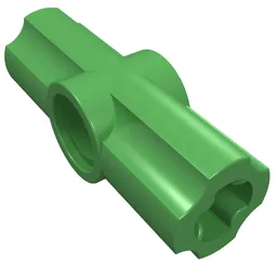 Technic Axle and Pin Connector Angled #2 - 180° / Bright Green