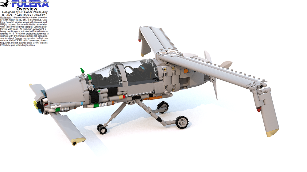 Lego Foldable Ultralight Electric Reconnaissance Aircraft