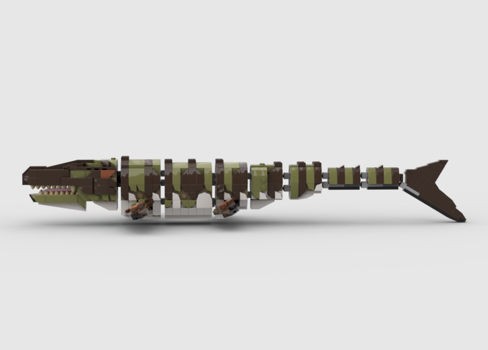 Lego 76974 Mosasaurus Mods Part 1 - Tail