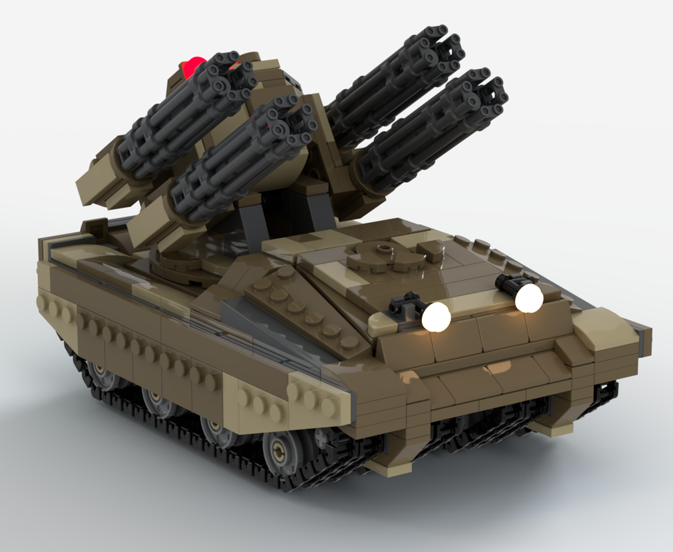 Lego SPAAG "Hailstorm" with munition trailer – Custom LEGO® MOC