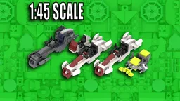 Speeder Bundle 2 (Mandalorian Coruscant BARC & Bad Batch Bikes)