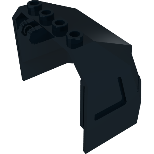 Lego Windscreen 4 x 6 x 4 Cab with Hinge and 1 x 4 Bottom Cutout / Black