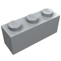 Brick 1 x 3 / Light Bluish Gray