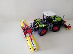 Mower combination for tractor