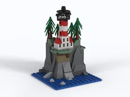 Microscale Clifftop Lighthouse