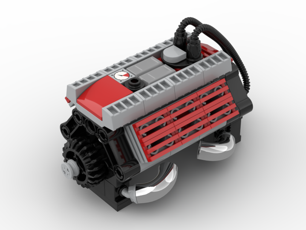 Lego Displayable V6 engine