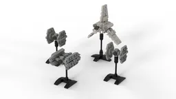 Micro imperial shuttle & Star Fighters