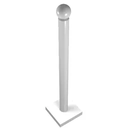 Belville Umbrella Stand with Square Base / White