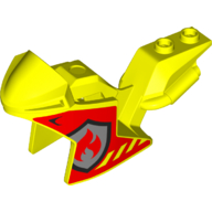 Lego Fairing, Motorcycle, Racing (Sport) Bike with Fire Logo Print