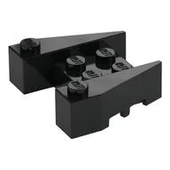 Brick Wedged 3 x 4 [Stud Notches] / Black