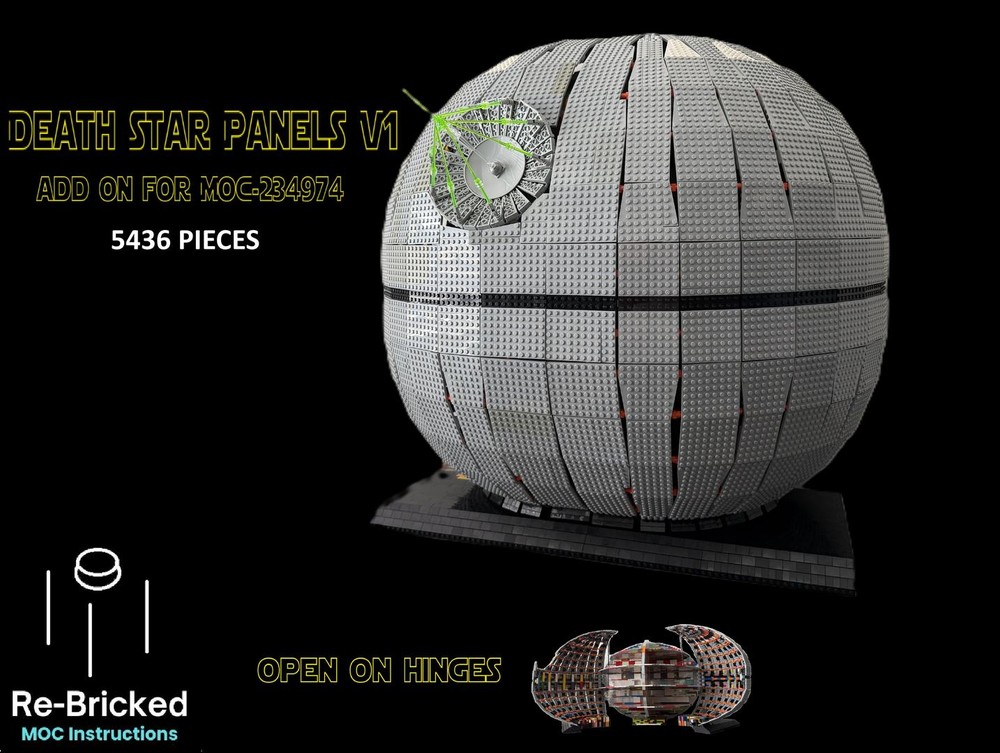 Lego Death Star Panels V1 add on for MOC-234974