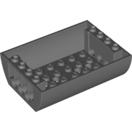 Lego Brick Curved Inverted 8 x 6 x 2 Double / Dark Bluish Gray