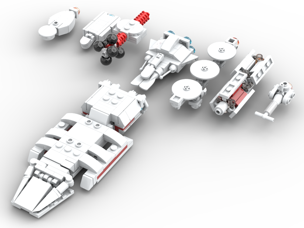 Lego Battlestar Galactica "Rag Tag Fugitive Fleet"