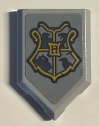 Tile, Modified 2 x 3 Pentagonal with Coat of Arms Hogwarts Crest, Solid Animals Pattern (Sticker) - Set 76387