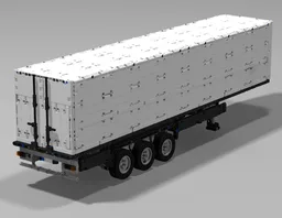 Suspended and automatically steered trailer