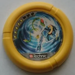 Large Figure Throwing Disk, Scuba / Sub, 5 Pips, Vortex with Tentacles Print