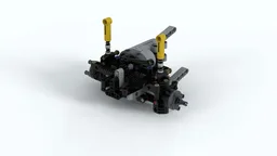 AWD Front Axle 17 Stud wide with Servo Arocs Scale