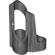 Technic Panel Fairing # 5 Small Short, Large Hole, Side A / Pearl Dark Gray