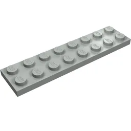 Plate 2 x 8 / Light Gray